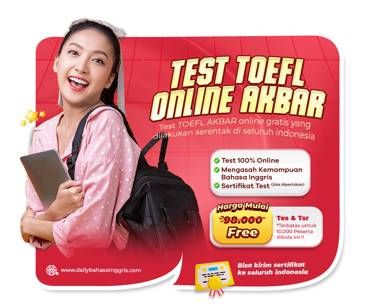 WEB POSTER PROGRAM (TEST TOEFL ONLINE AKBAR - OKT) ok